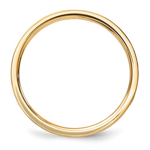 14K Solid Yellow Gold 2mm Satin Finish Wedding Band Ring for Women & Men - Perfect for Weddings, Anniversaries, and Everyday Elegant Wear