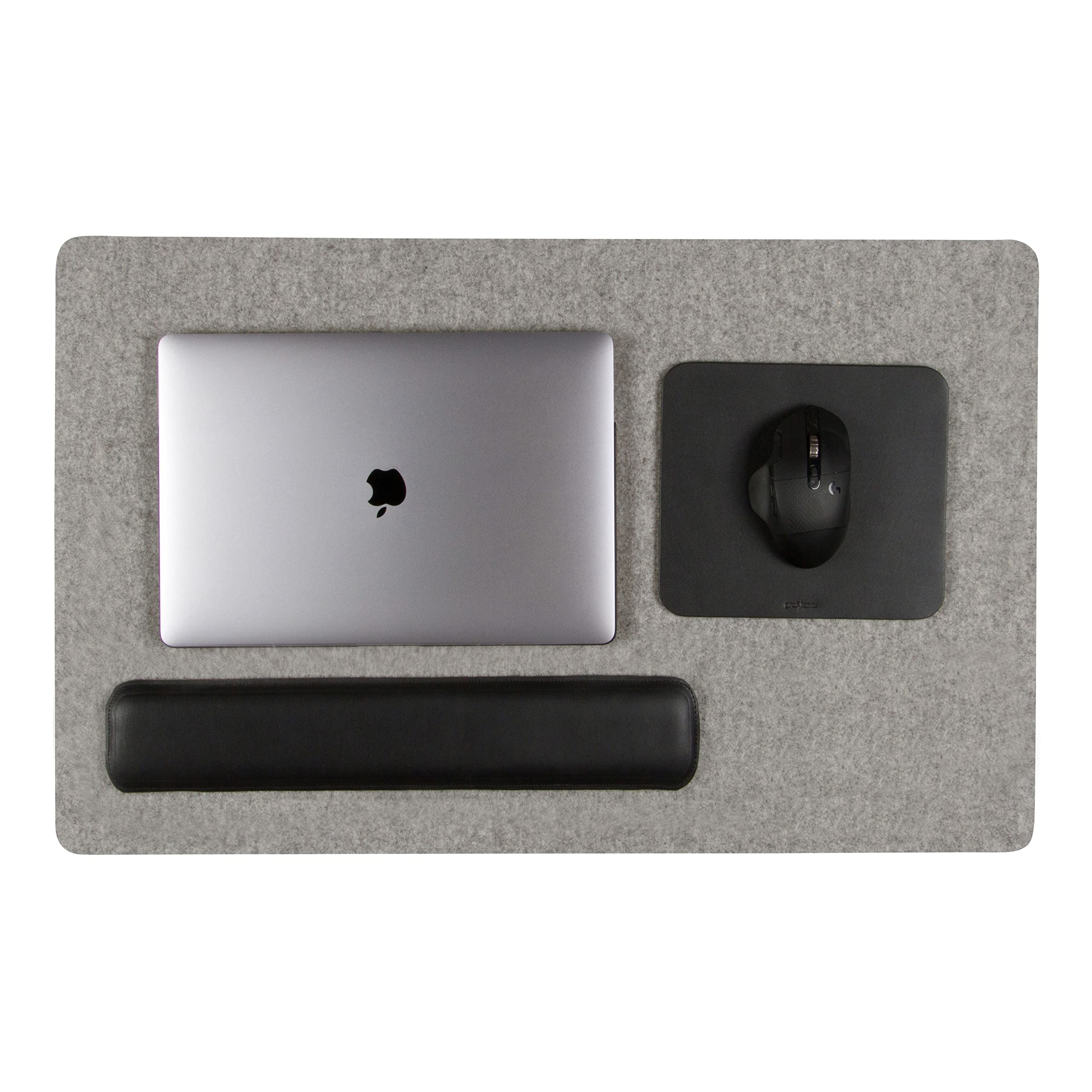 Premium Graf Lantz Mosen Large Merino Wool Felt Desk Pad - Non-Slip Luxury Office & Home Desk Mat, 31
