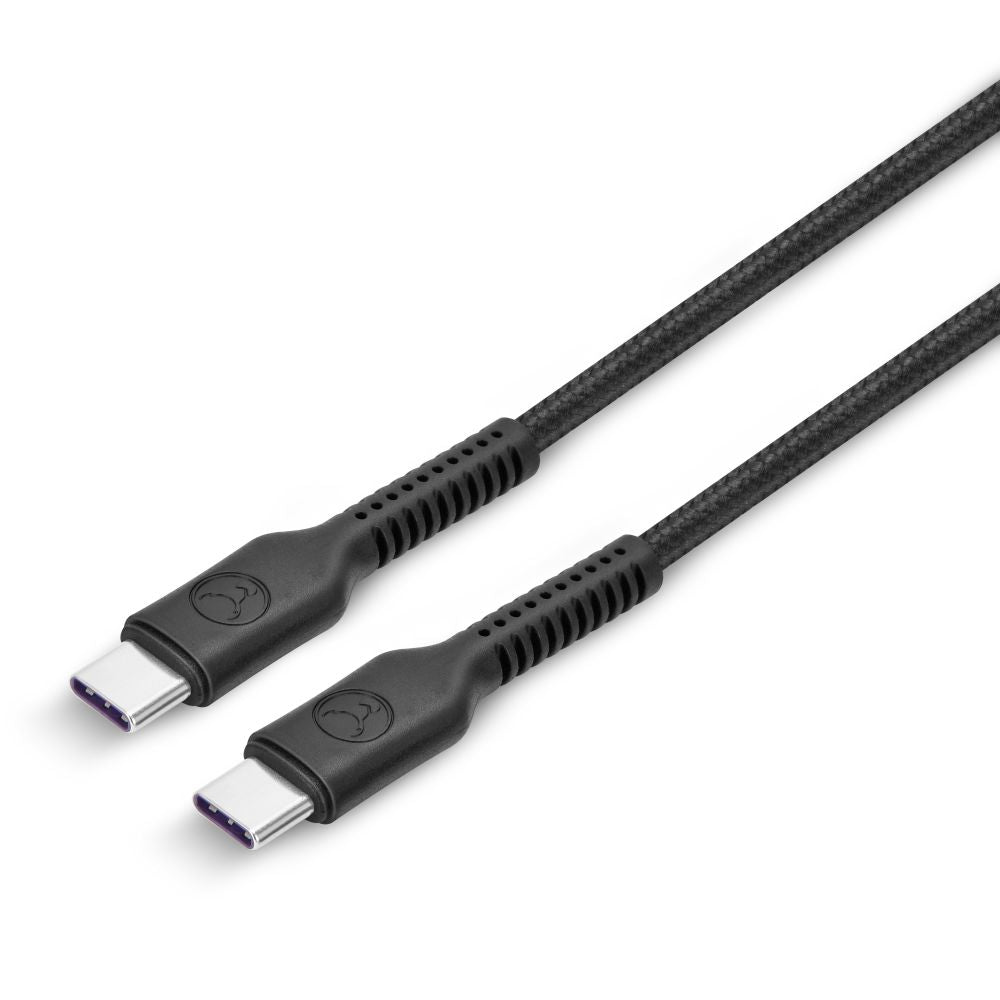 Bonelk 6.6ft USB C to USB C Cable 100W Fast Charging, Nylon Braided Durable & Tangle-Free, PD Compatible for MacBook Pro/Air, iPad Pro, Galaxy S23/S22, Pixel 7/6 - Perfect for Home, Office & Travel Charging