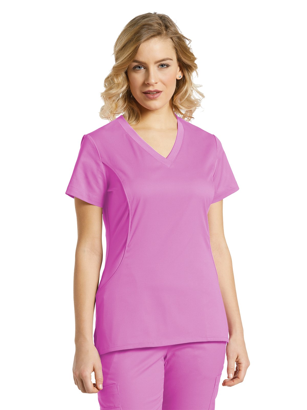 White Cross Allure Women's 722 V-Neck Scrub Top - Comfortable Medical Uniform for Nurses & Healthcare Professionals - Perfect for Hospitals, Clinics & Long Shifts