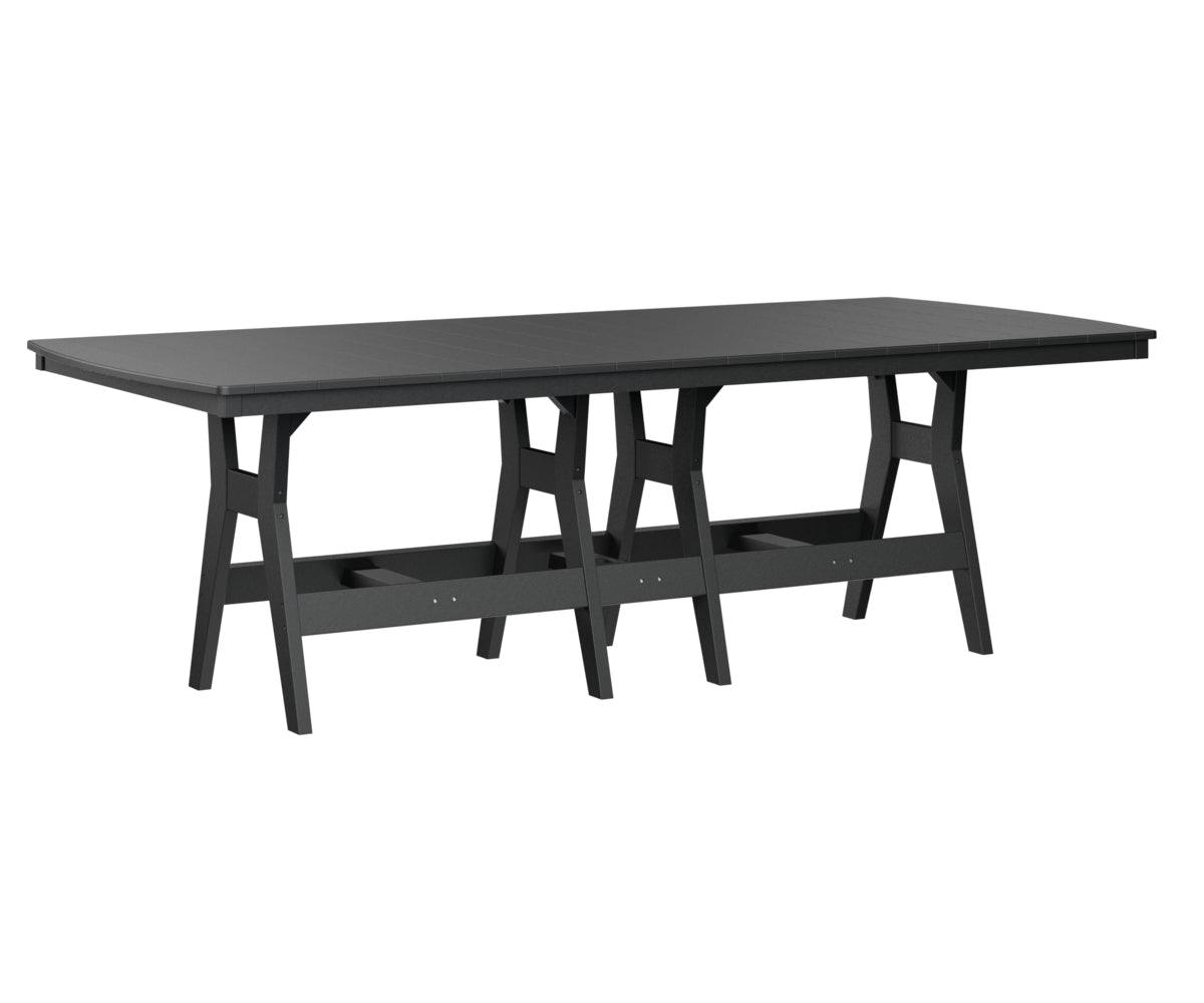Berlin Gardens Harbor 44 x 96 Inch Rectangular Bar Height Table - Outdoor Dining, Patio, Deck, Restaurant & Bistro Use