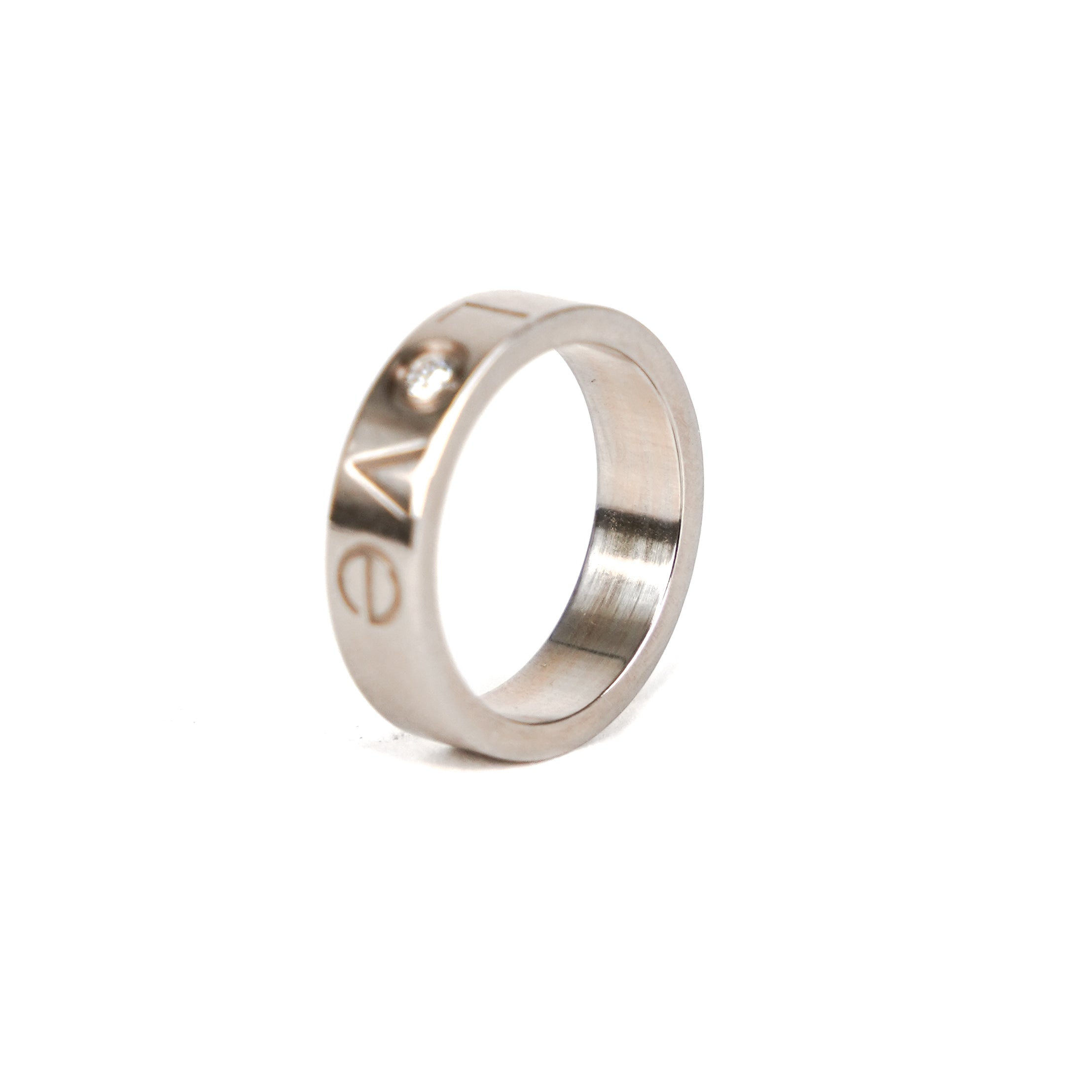 Cartier Love Ring 18K White Gold Size 56 - Luxury Wedding Band for Women & Men, Perfect for Engagements, Anniversaries & Special Occasions