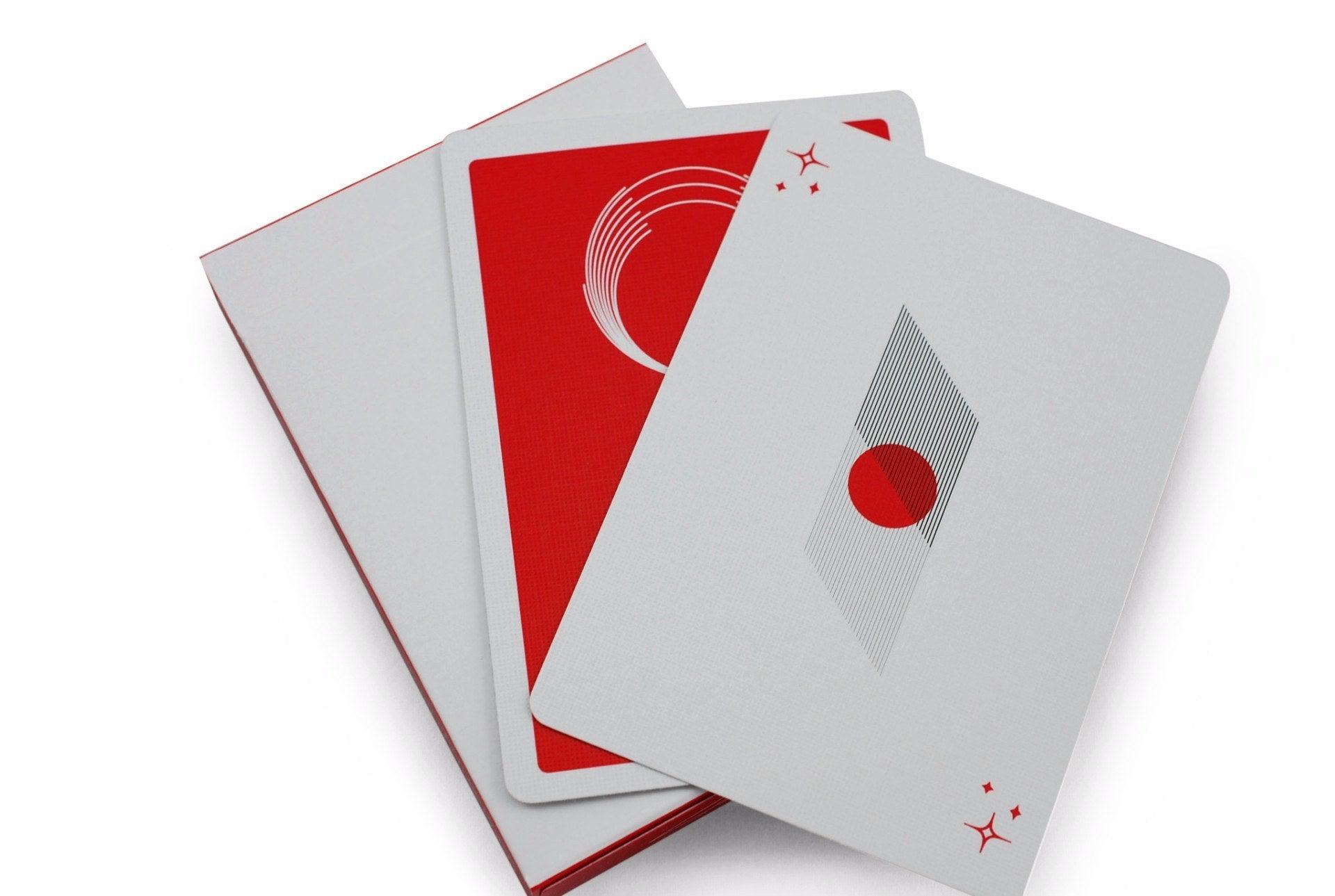Saturn Red October Playing Cards - Premium Deck for Poker, Magic Tricks & Card Games | Perfect for Casino Nights, Poker Parties & Collectors