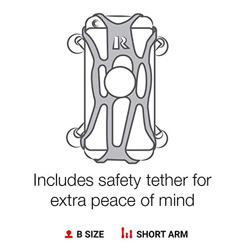 RAM RAM-B-176-A-UN10U UNPKD STEM MOUNT SHORT ARM & X-GRIP - Reliable Mount for Bicycles and Motorcycles, Ensuring Stability on Rides