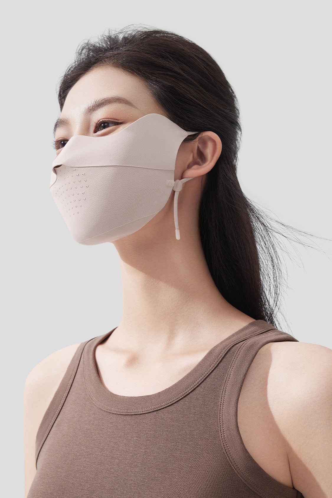 Cicda UPF50+ Women's Sun Protection Face Mask - UV Protective & Breathable for Outdoor Activities, Running, Hiking & Cycling