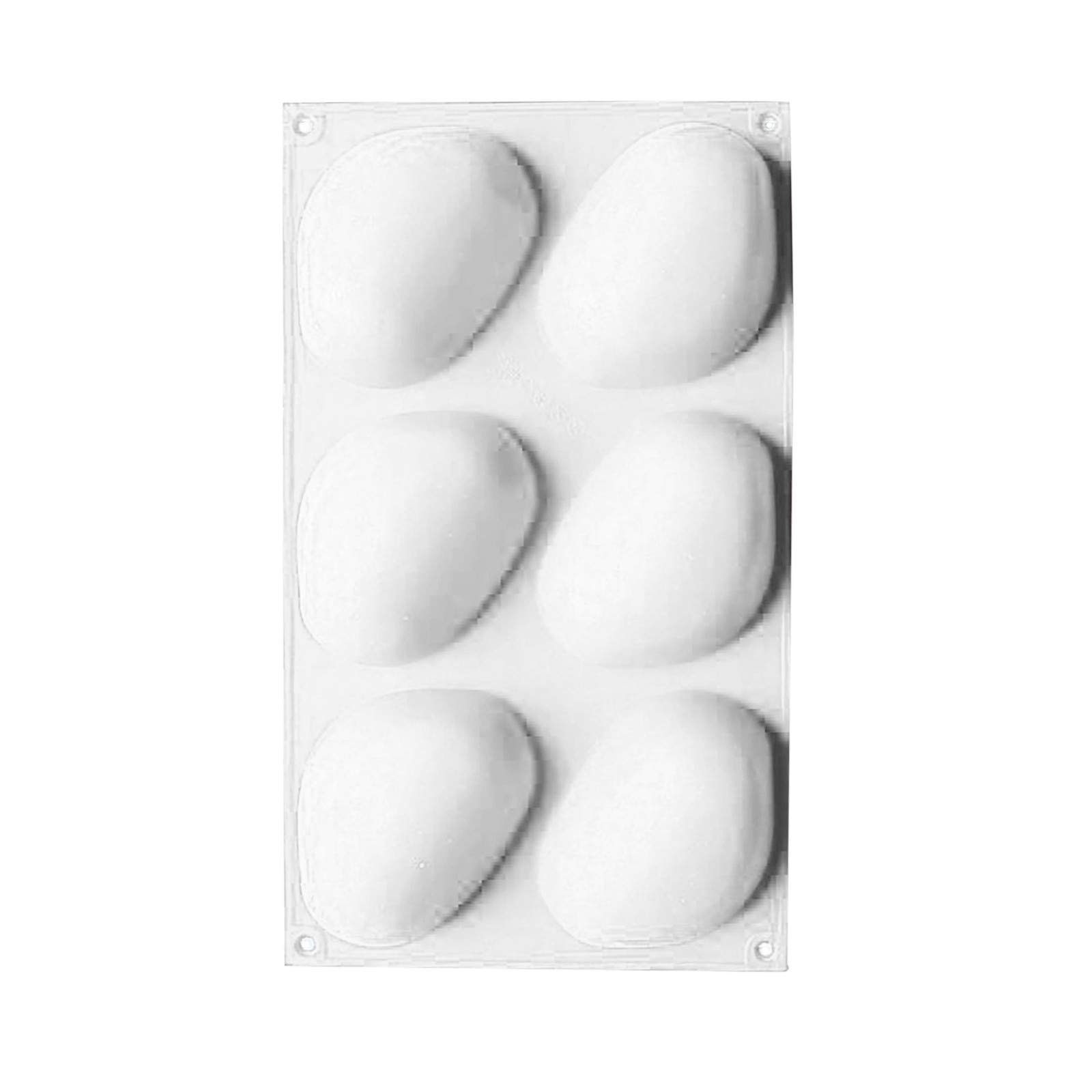 Bulk Plastic Gloves for Baking - 6 Hole Silicone Dessert Mold for Cakes, Mousses & Pastries | Oven Safe Bakeware for Home & Professional Use
