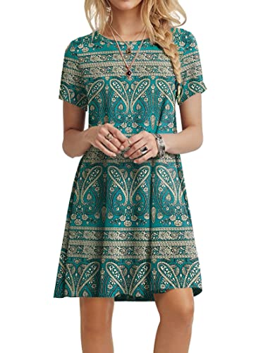 Crewneck Dress-blue Khaki