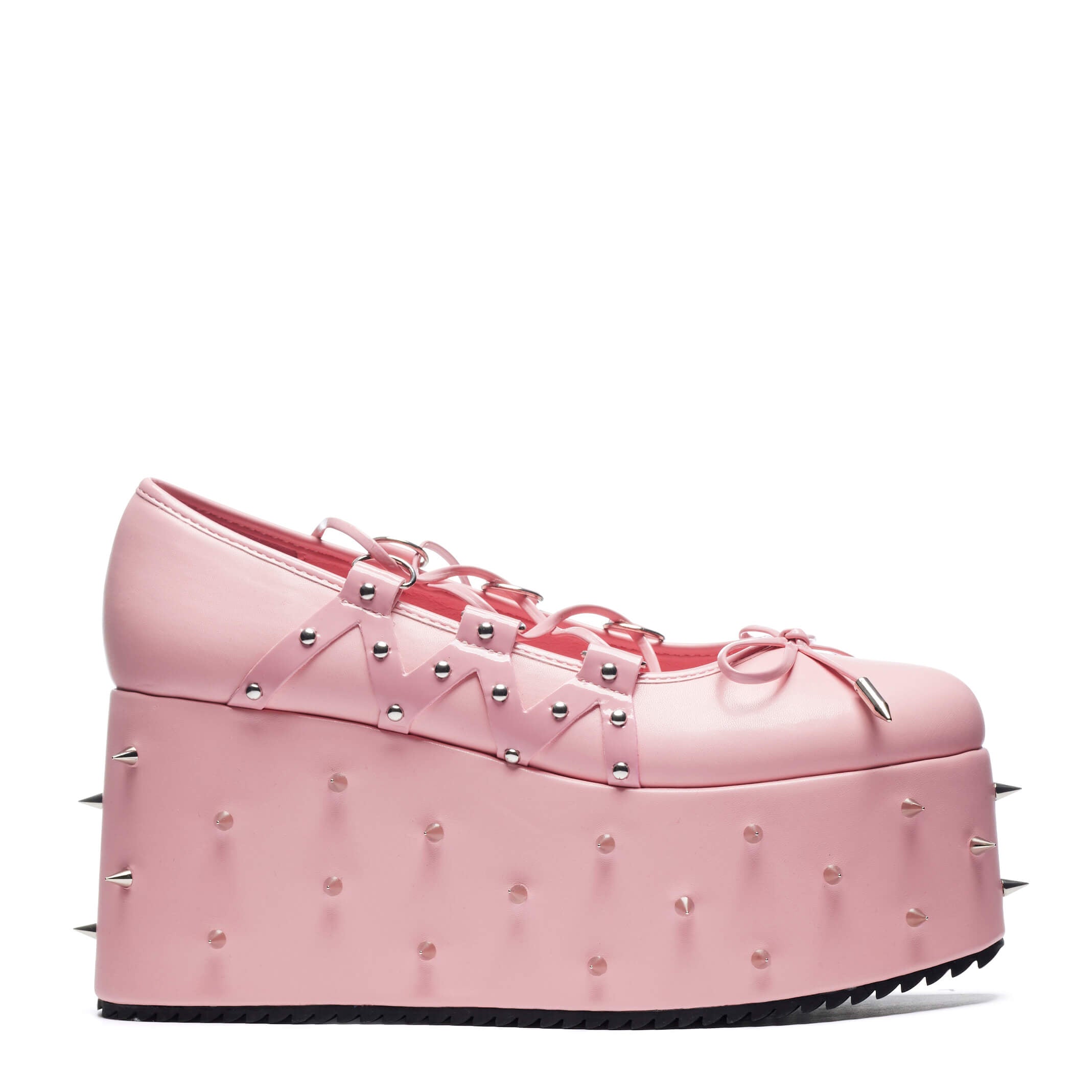 Zorina Women's Lace Up Platform Ballet Flats - Comfortable Pink Dance Shoes for Ballet, Jazz, and Casual Wear | Perfect for Dance Classes, Performances, and Everyday Fashion