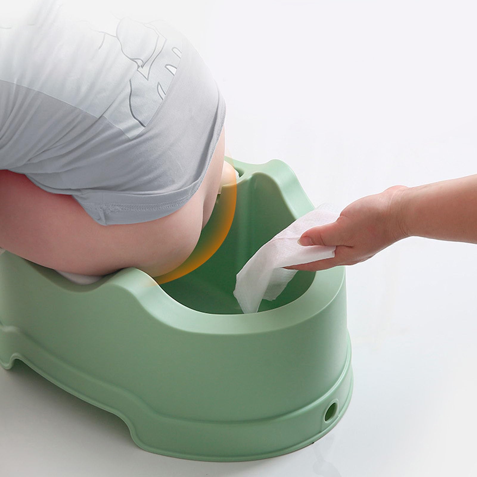 Ergonomic Baby Bath Tub for Newborn to Toddler - 17.3