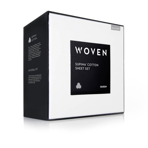 Premium Supima Cotton Sheets by Malouf - Ultra Soft & Breathable Bed Sheets for a Comfortable Night's Sleep - Perfect for Master Bedrooms, Guest Rooms & Luxury Hotels