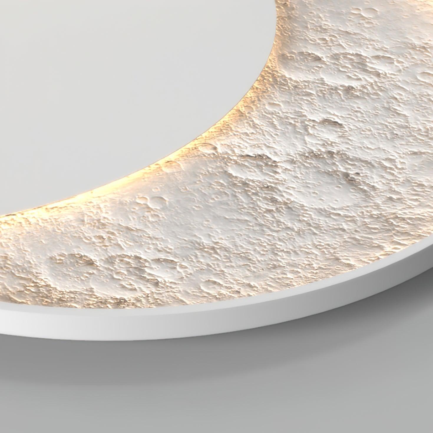Lunar LED Ceiling Light - Modern Moon Phase Lighting Fixture for Bedroom, Living Room & Nursery - Dimmable Ambient Lighting for Home Decor