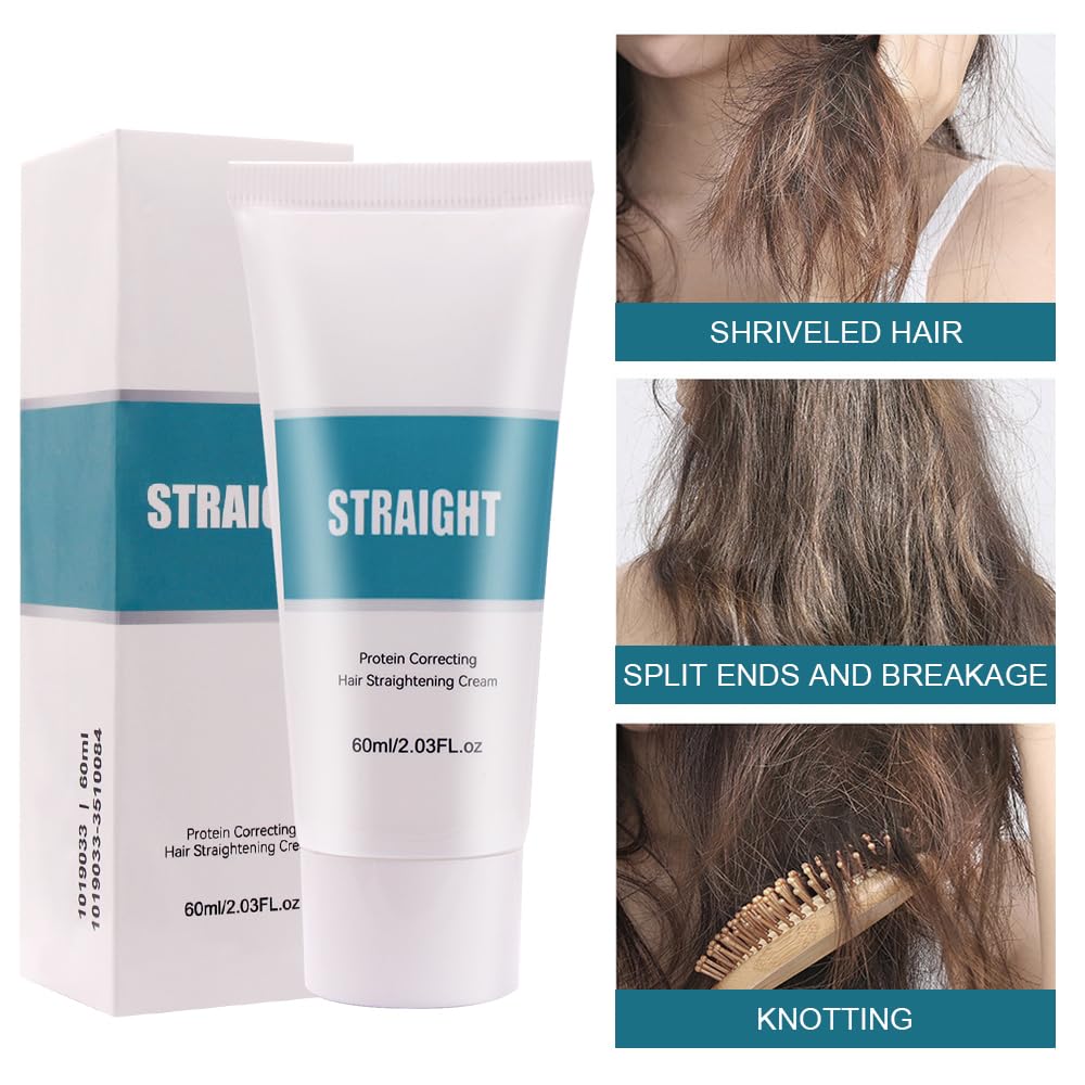 Fengyang Keratin Hair Smoothing Cream - Professional Straightening & Nourishing Treatment for Frizzy, Curly Hair | Salon-Quality at Home | Perfect for Damaged, Unmanageable Hair Before Special Occasions