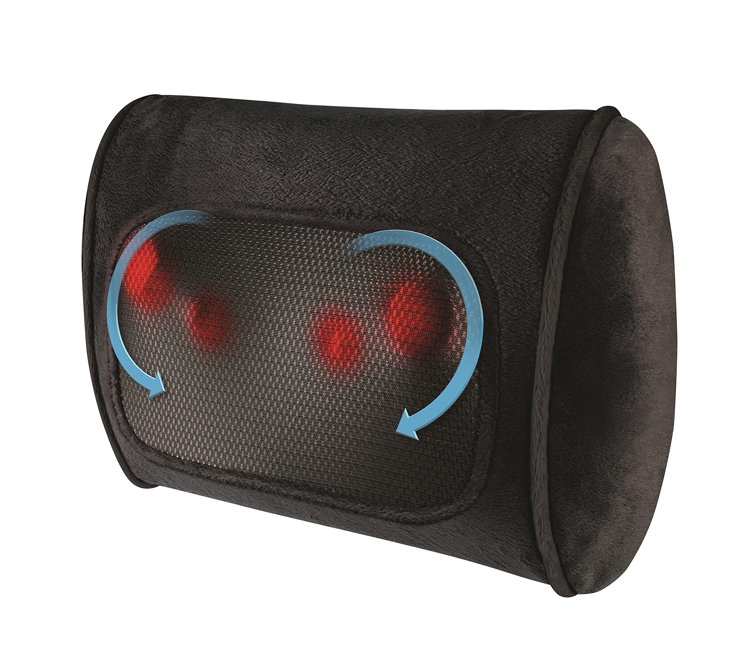 Homedics Shiatsu Massage Pillow with Soothing Heat - Neck & Back Pain Relief - Portable Massager for Home, Office & Car Use