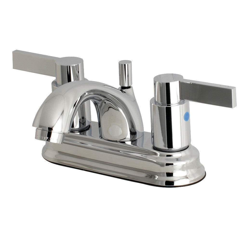 Kingston Brass FB2601NDL 4-Inch Centerset Bathroom Faucet - Modern Waterfall Spout Design for Vanity Sink, Perfect for Home Bathroom Renovation and Upgrade