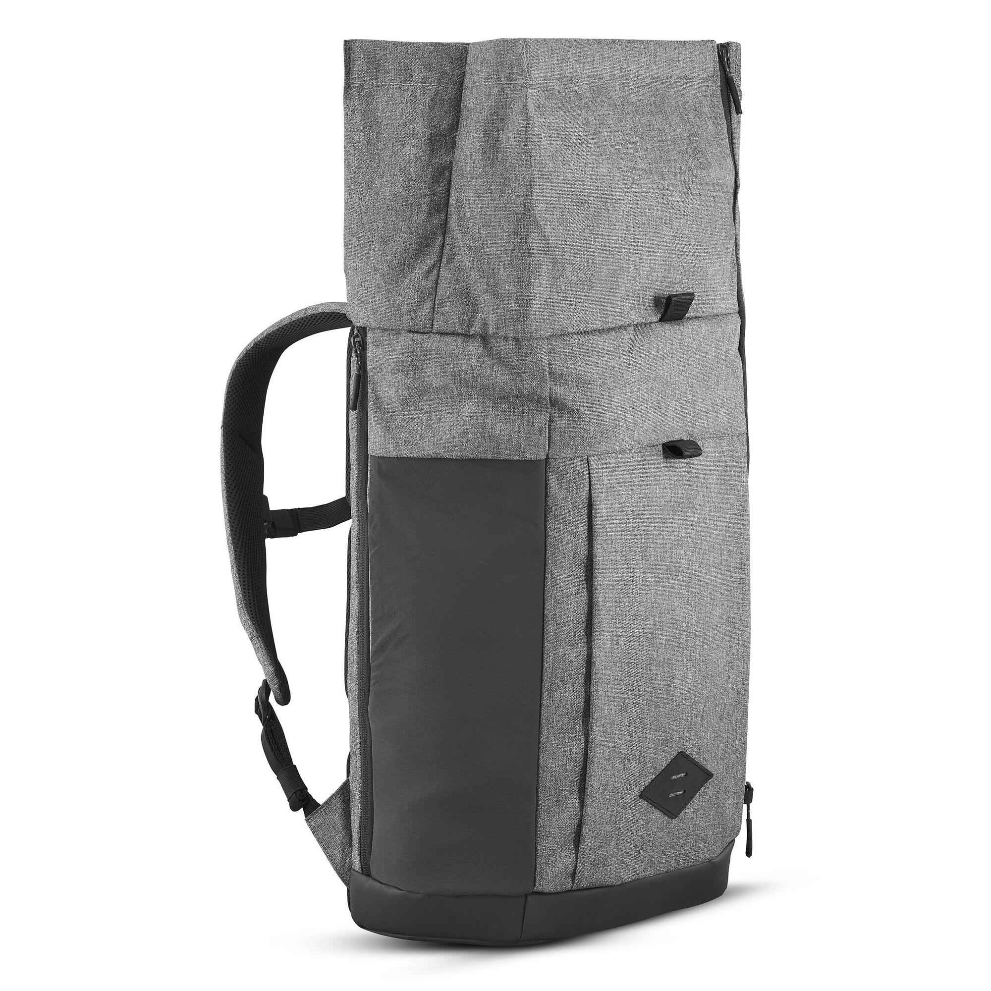Quechua NH Escape 500 23L Rolltop Backpack - Waterproof Hiking Daypack for Outdoor Adventures & Travel