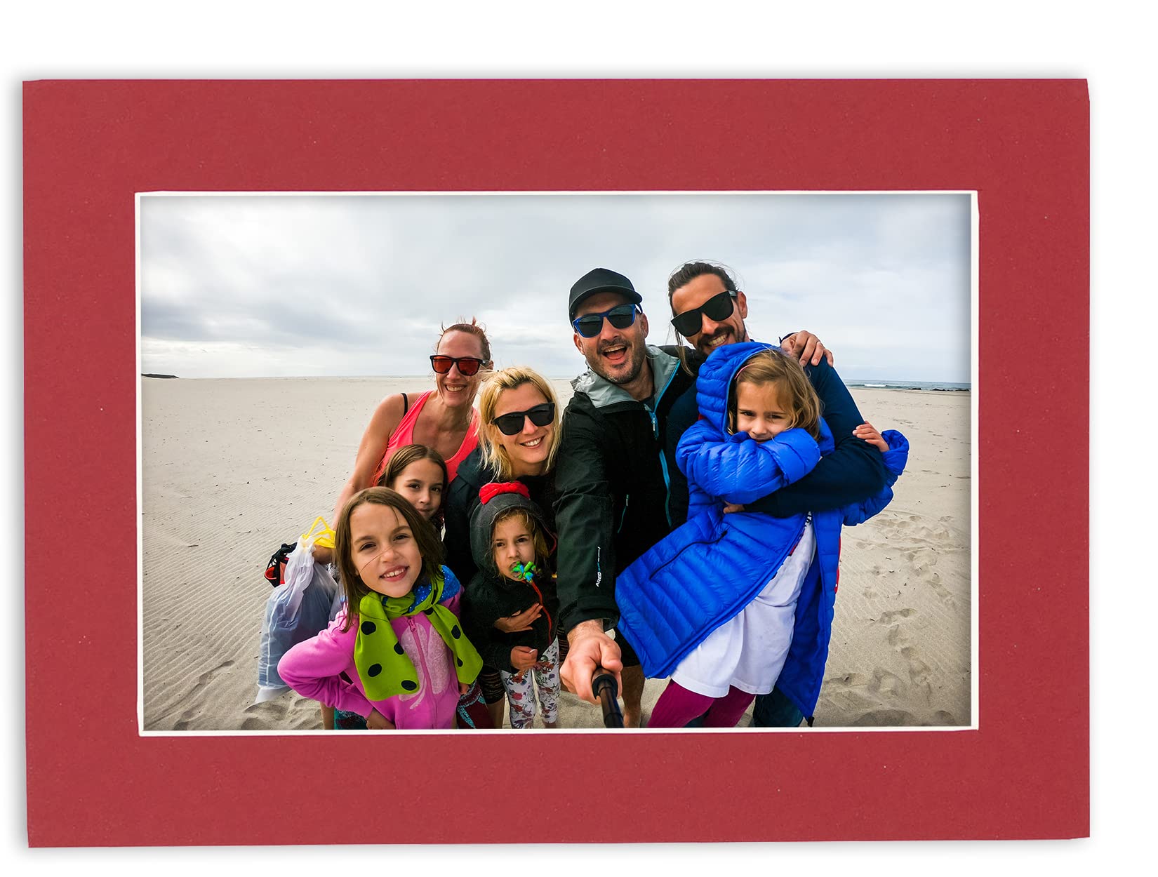 24x36 Acid-Free Deep Red Precut Mat Board - Fits 28x40 Picture Frame | Premium Photo Matte for Family Photos, Artwork & Framing | Perfect for Home Decor, Gallery Displays & Professional Presentations (Pack of 1)