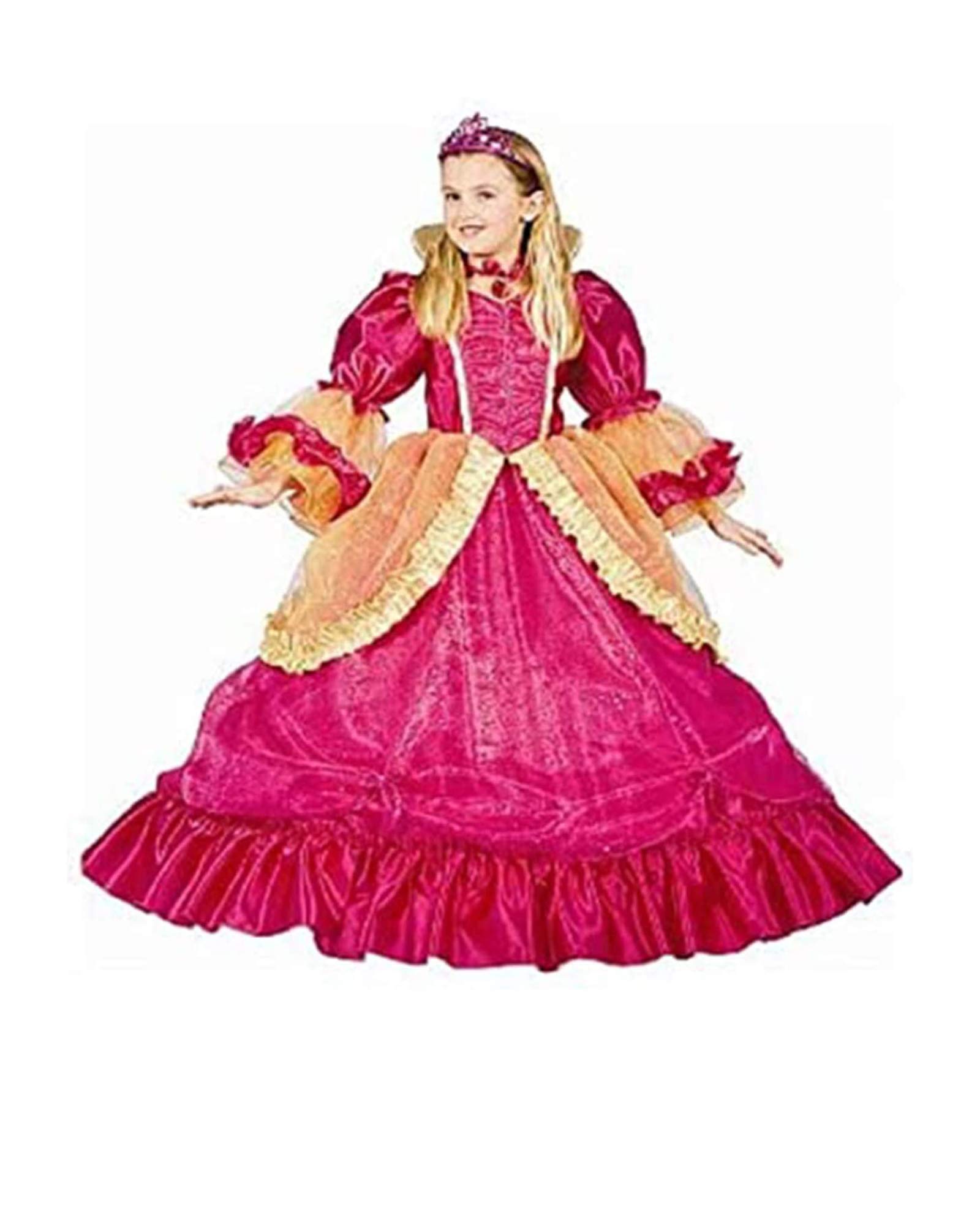 Pretty Princess Dress Up Costume for Girls - Kids Halloween Party & Role Play Outfit - Perfect for Birthday, Dress-Up, and Fairy Tale Play