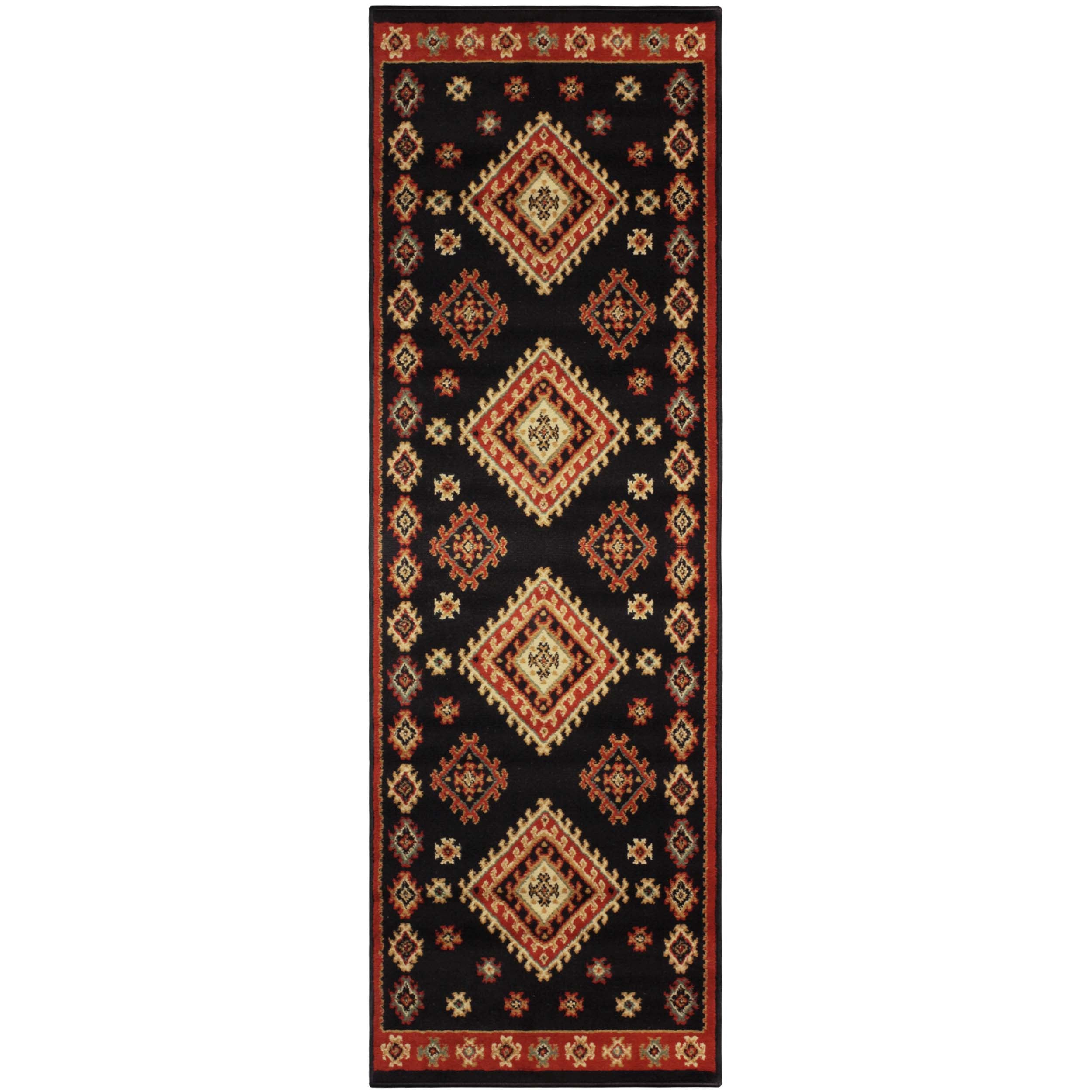 Southwestern Medallion Ultra Soft Indoor Area Rug or Runner - Non-Slip Bohemian Style Carpet for Living Room, Bedroom, Hallway - Perfect for Home Decor & Cozy Spaces