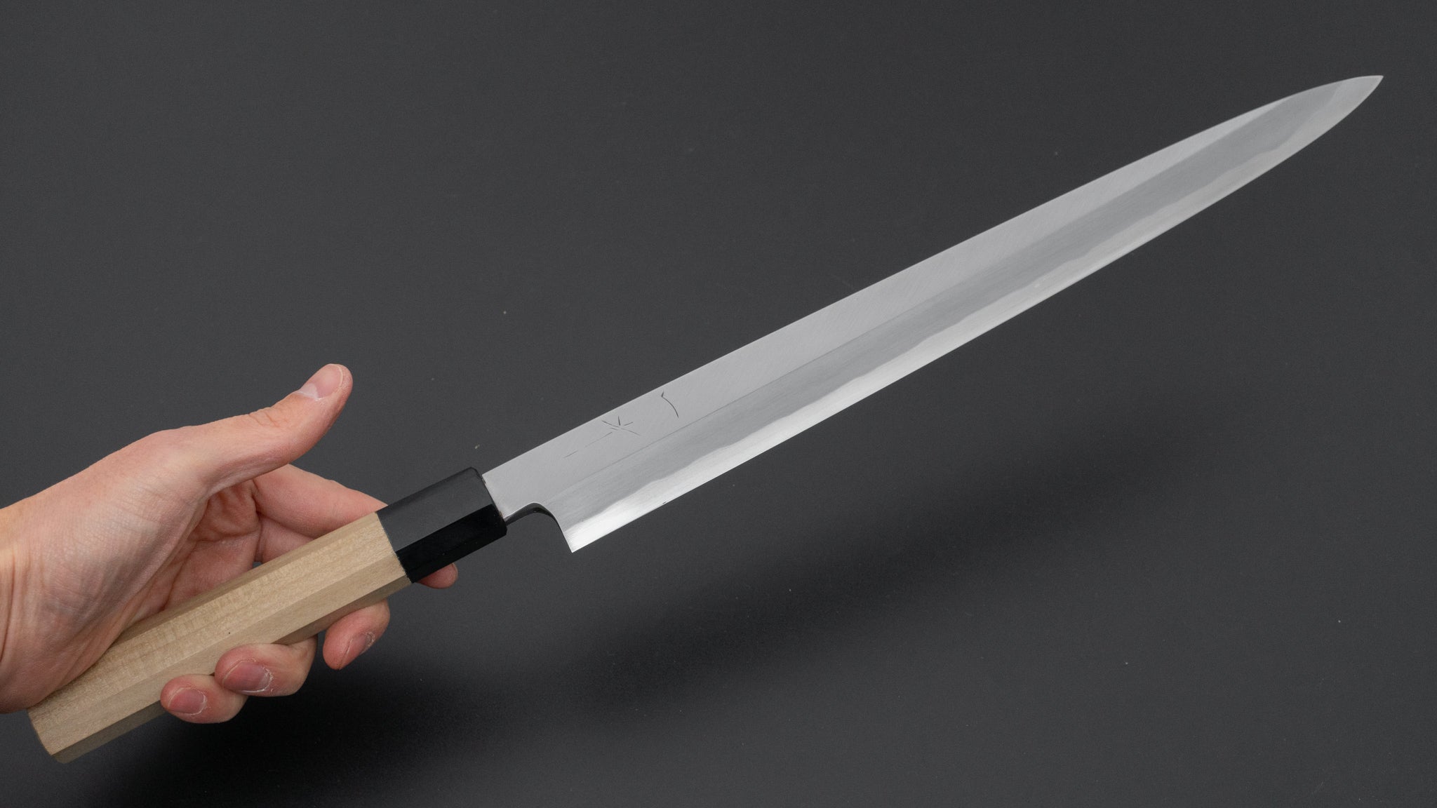 Hitohira Togashi Blue #2 Yanagiba 330mm Japanese Sushi Knife - High Carbon Steel Blade with Ho Wood Handle & Saya Scabbard - Perfect for Sushi Chefs & Japanese Cuisine Preparation