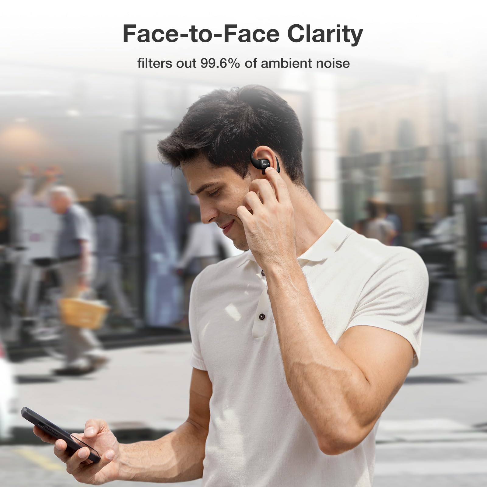 CT3 Open Ear Bluetooth Headphones with 32Hrs Playtime - IPX5 Waterproof, 4-Mic ENC for Crystal Clear Calls, Custom EQ App, Comfortable Earhooks - Perfect for Running, Cycling, Gym & Outdoor Sports