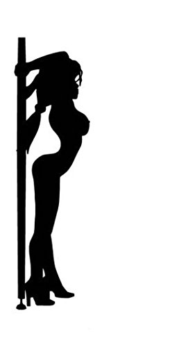 Sexy Pole Dancer Vinyl Decal Sticker - Die-Cut Waterproof Decals for Windows, Cars, Trucks, Toolboxes, Laptops & MacBooks - Perfect for Dance Studios, Bachelorette Parties & Car Decor