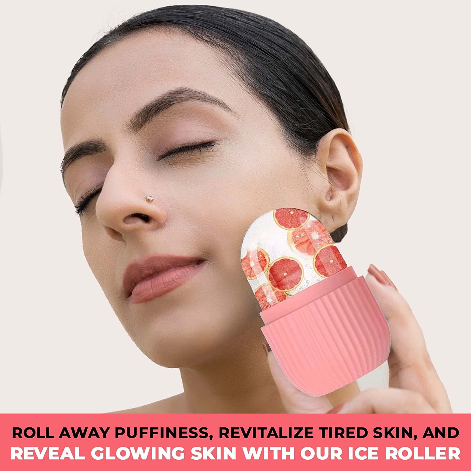 PrimeLife Ice Roller for Face, Neck & Body – Reduce Puffiness, Soothe Skin | Portable & Durable Facial Massager for Dark Circles & Inflammation | Reusable Skincare Tool for Glowing Complexion | Perfect for Morning Routine, Post-Workout Recovery & Travel Skincare