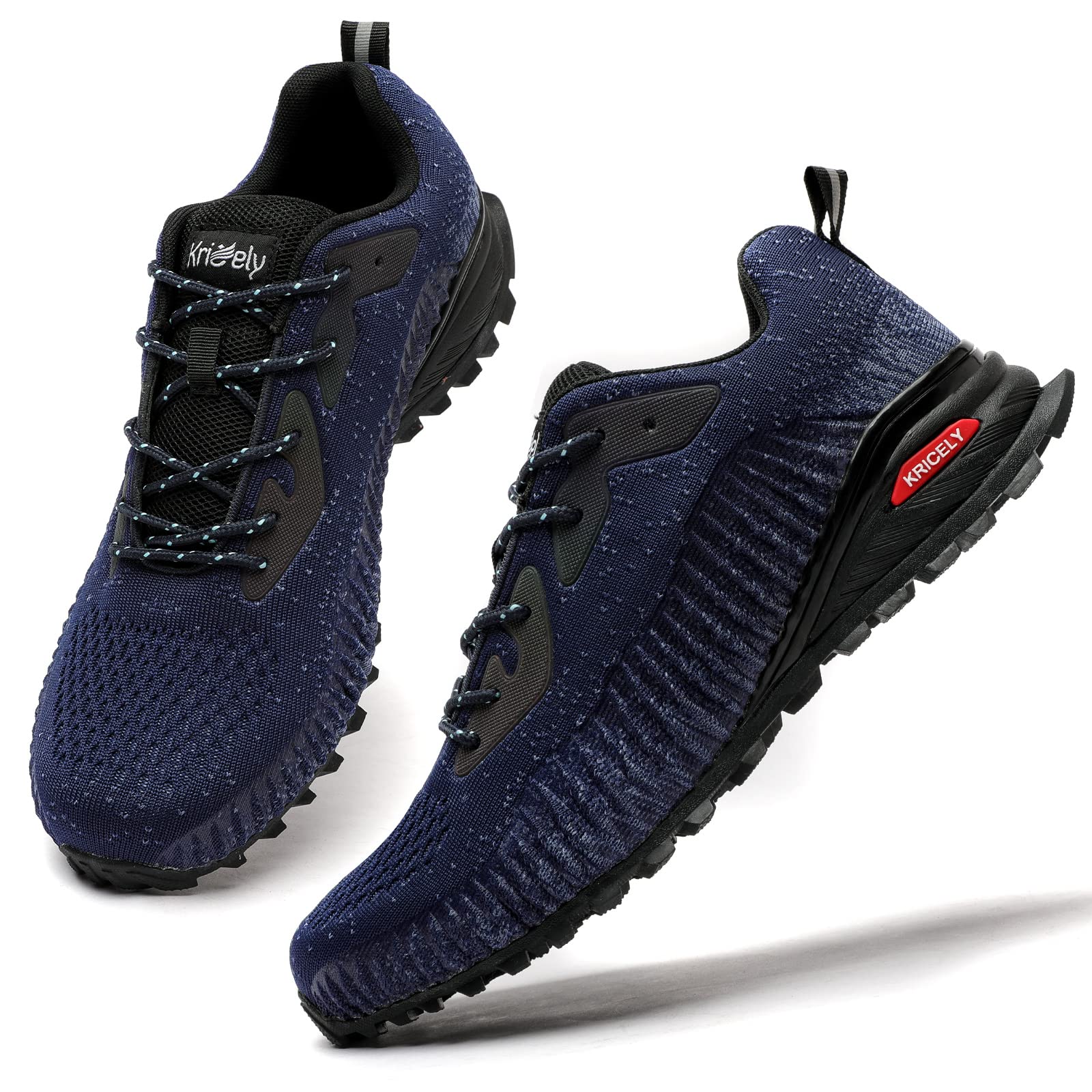 **Kricely Men's Trail Running Shoes - Lightweight Hiking Sneakers for Outdoor Walking, Tennis & Cross Training - Durable Workout Footwear for Men (Ideal for Hiking, Gym & Casual Wear)**