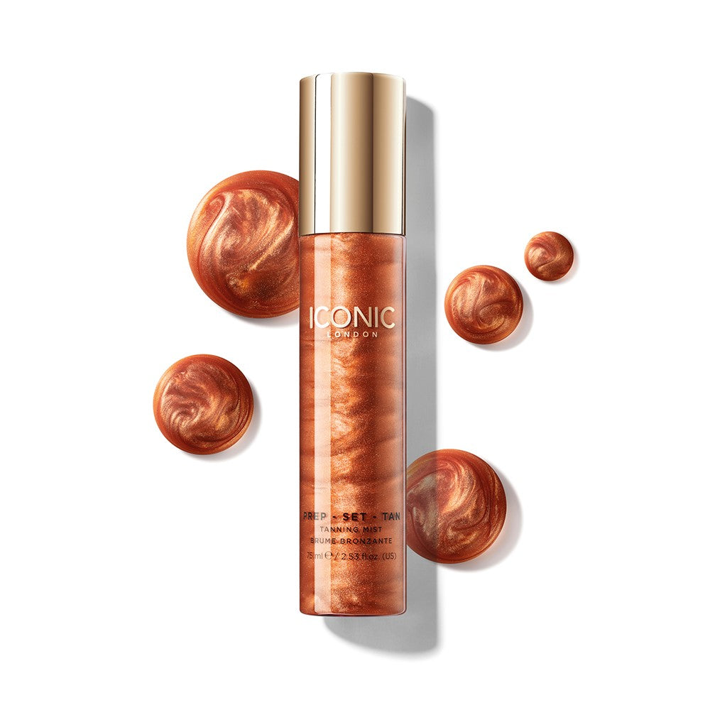 Prep Set Tan Mist - Natural Sunless Self Tanner for a Flawless Glow | Perfect for Face & Body | At-Home Salon Quality Tanning Solution for a Sun-Kissed Look