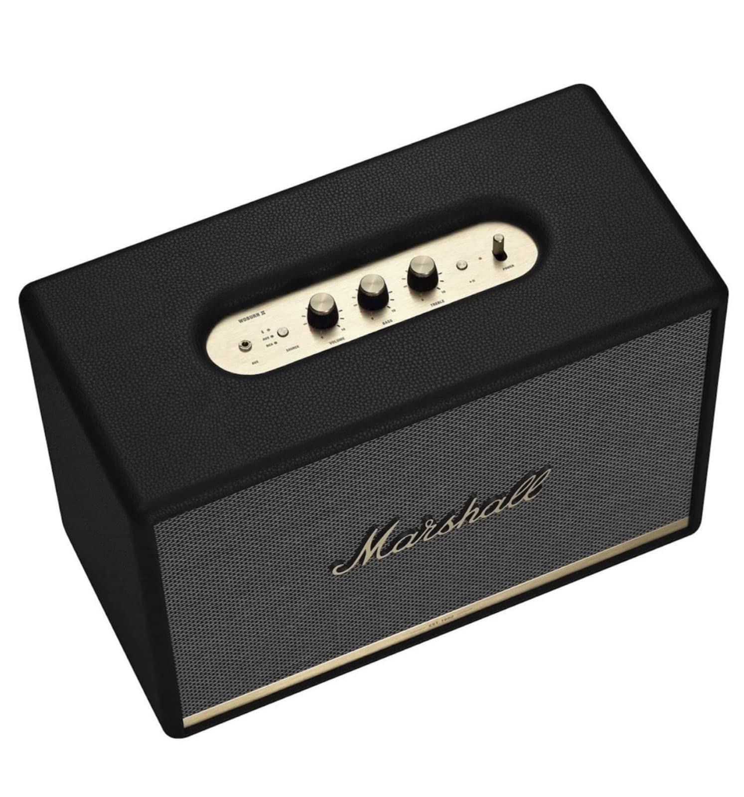 Marshall Woburn II Wireless Bluetooth Speaker - High Power Home Audio System with Deep Bass, Black | Perfect for Parties, Home Theater & Outdoor Gatherings