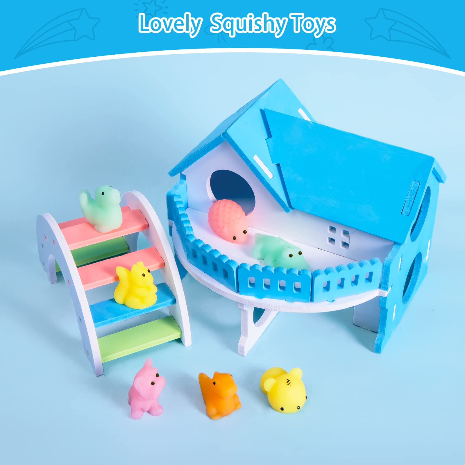 30pcs Mochi Squishy Toys - No Duplicates Kawaii Sensory Stress Relief Fidget Toys for Kids, Boys & Girls - Perfect for Birthday Gifts, Party Favors, Classroom Prizes & Goodie Bag Stuffers - Fun for Stress Relief, Sensory Play & Relaxation at Home or School
