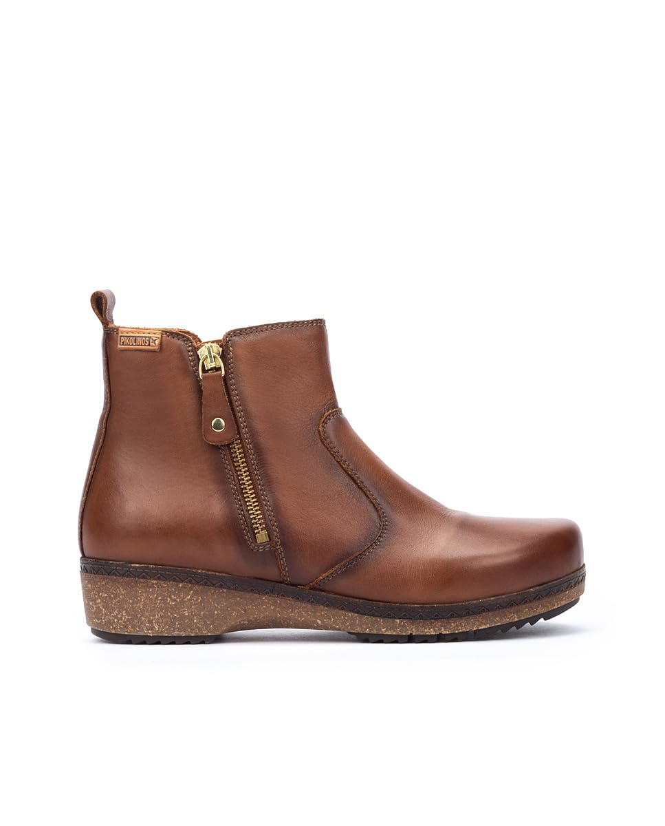 PIKOLINOS Women's Leather Flat Ankle Boots - Granada Style | Comfortable Casual & Office Wear | Perfect for Fall, Winter & Everyday Outfits