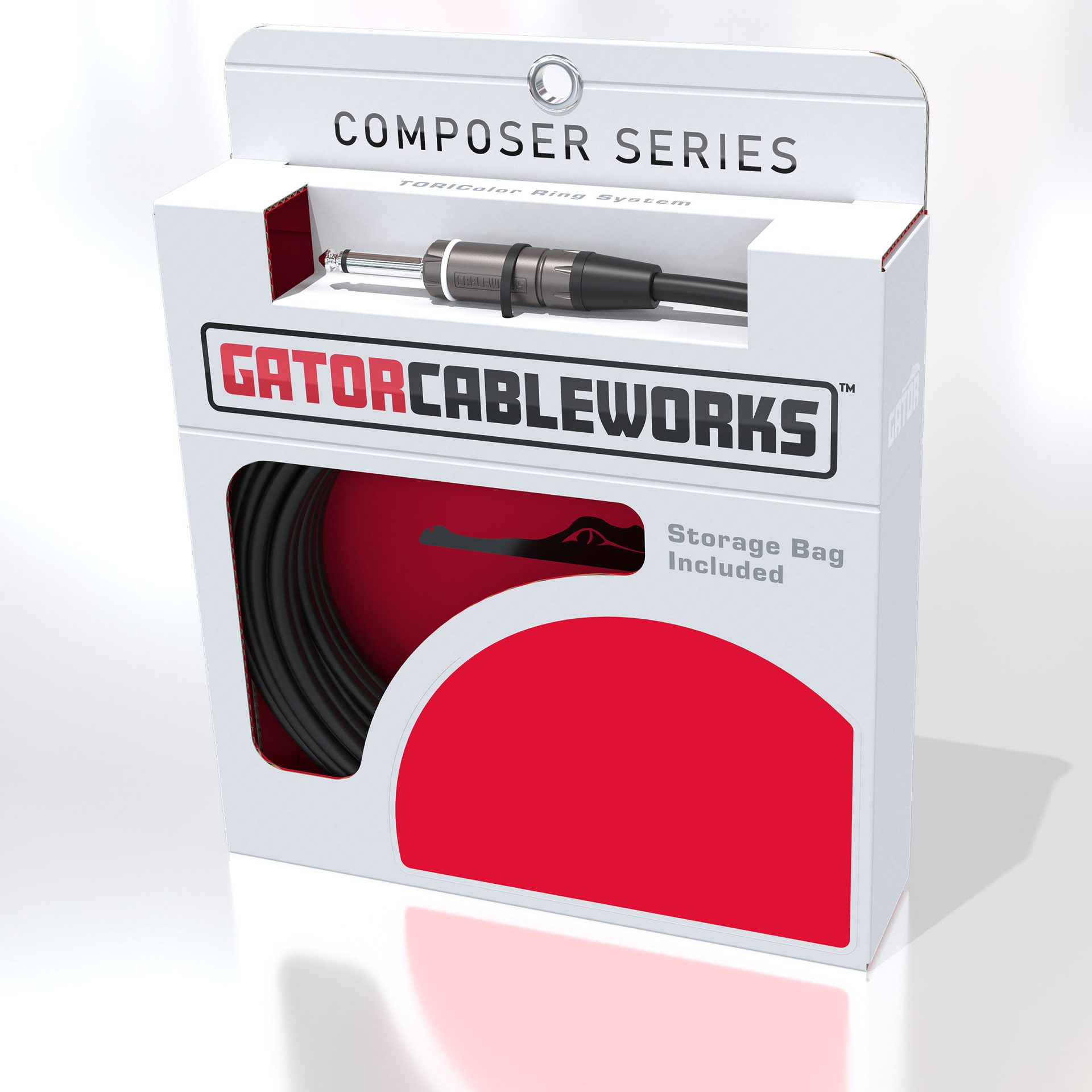 Gator CableWorks 10 Foot Straight to Straight Instrument Cable GCWC INS 10 - Premium Guitar & Bass Cable for Live Performances & Studio Recording