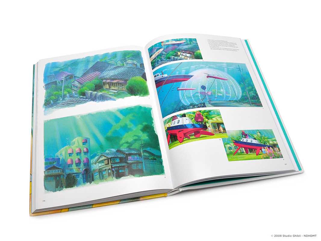 Ponyo Art Book by Hayao Miyazaki - Official Studio Ghibli Collectible for Anime Fans, Home Decor & Gift Idea