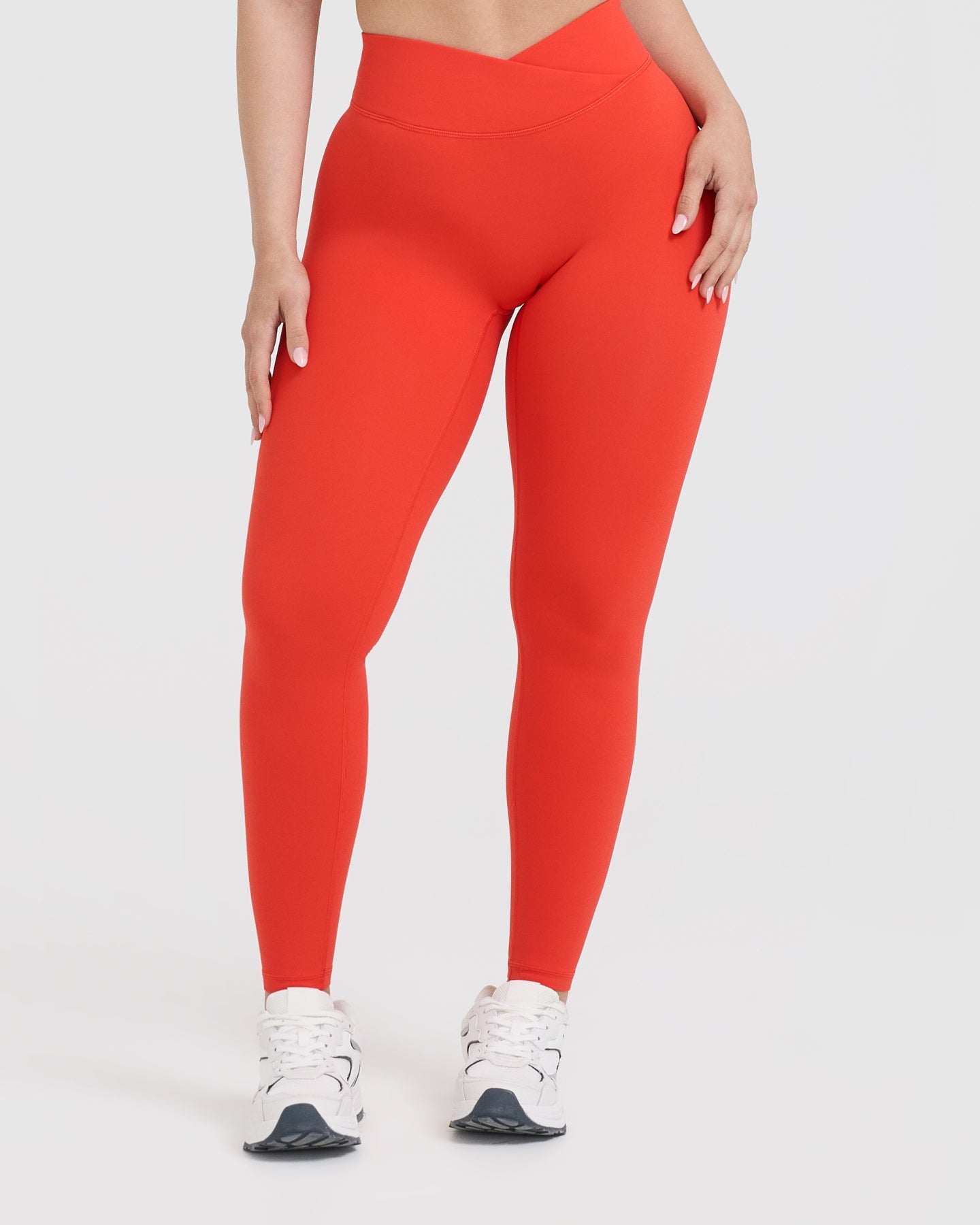 Unified Wrap Leggings for Women - Charged Orange High Waist Yoga Pants | Perfect for Workout, Yoga, Running & Lounge Wear