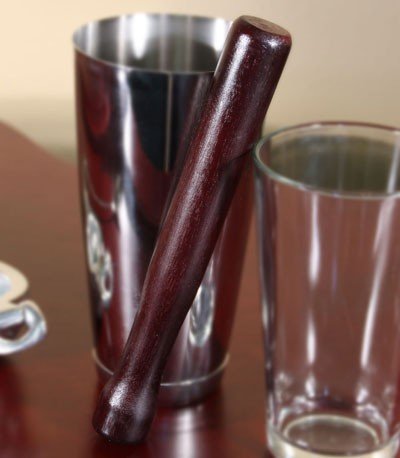 BarConic Premium Wooden Cocktail Muddler - Handcrafted Bar Tool for Mojitos, Old Fashioned & Mixing Drinks - Perfect for Home Bars & Professional Bartenders