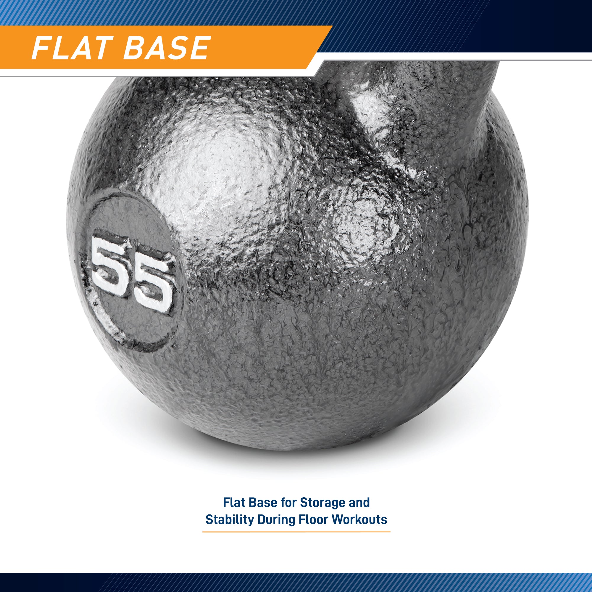 55lb Hammertone Kettlebell - Premium Cast Iron Workout Weight for Strength Training, CrossFit & Home Gym | HKB 055 | Ideal for HIIT, Functional Fitness & Muscle Building