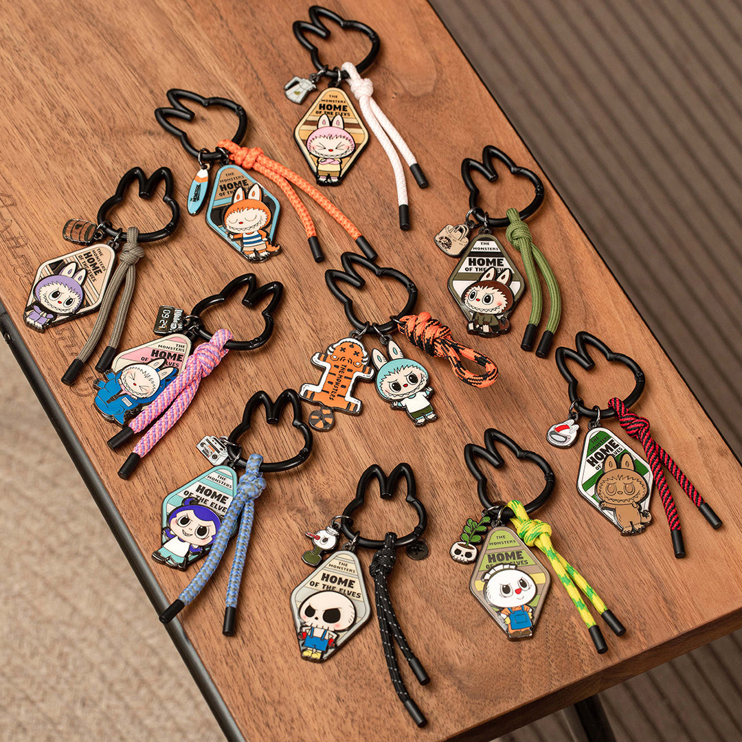 POP MART The Monsters Home of the Elves Series Blind Box - Cute Anime Pendant Keychain for Bag & Keys Collection, Perfect Gift for Fans & Kawaii Lovers