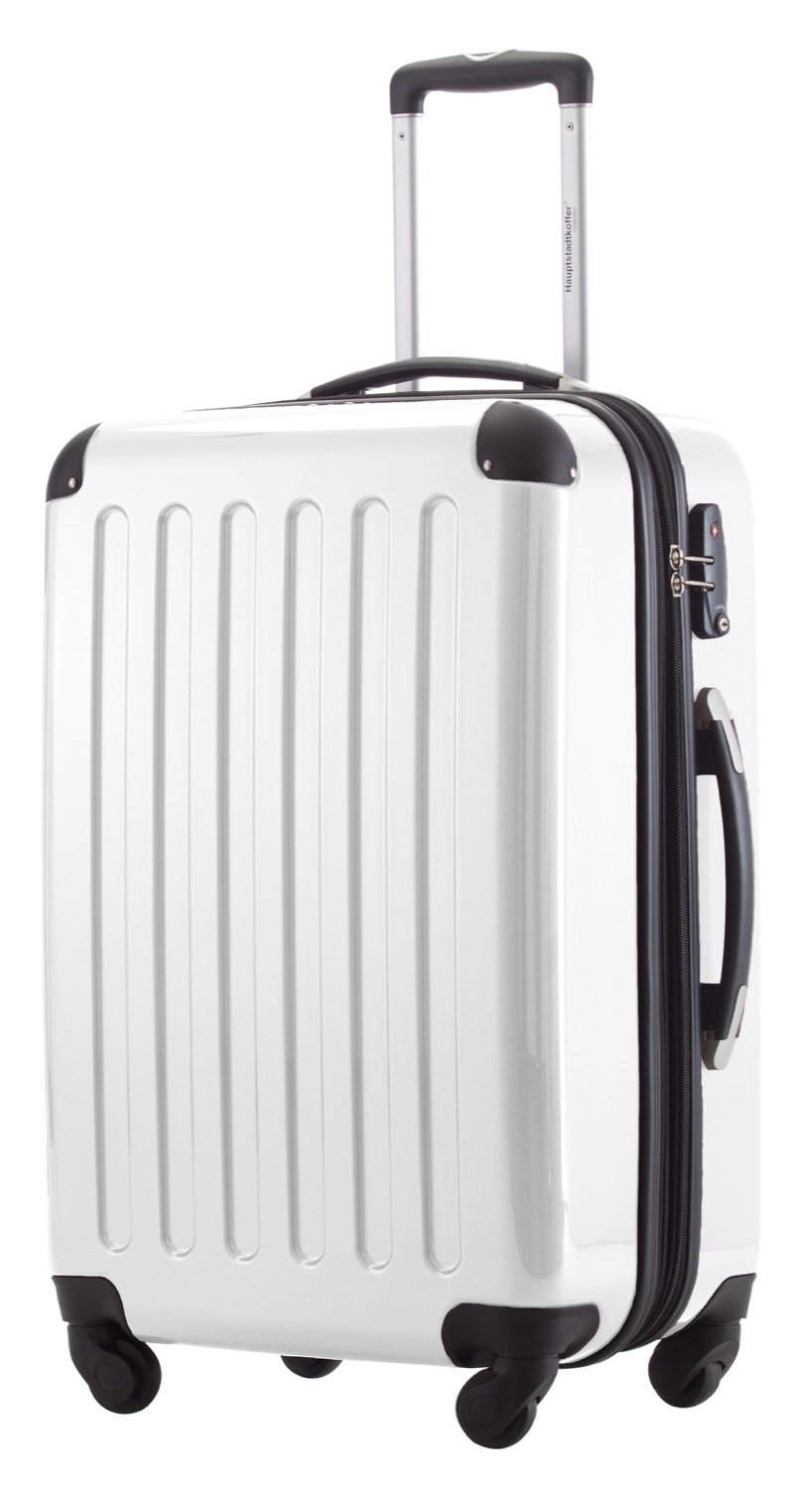 Premium White 65cm Suitcase - Lightweight Durable Luggage for Travel, Business Trips & Vacations | Carry-On & Check-In Friendly