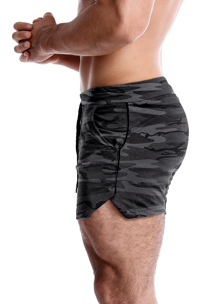 EVERWORTH Men's 5 Inch Inseam Workout Shorts - Quick Dry Athletic Gym Shorts for Bodybuilding, Running & Training - Lightweight Breathable Casual Shorts for Men - Perfect for Gym, Jogging & Summer Outdoor Activities