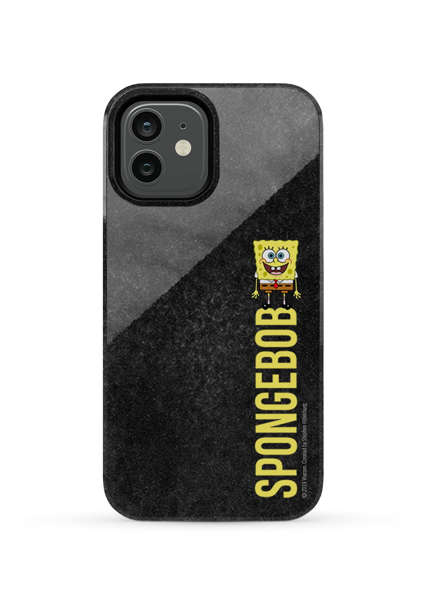 SpongeBob SquarePants Durable Shockproof Phone Case for iPhone 12 - Cartoon Character Protective Cover for Kids & Adults, Perfect for School, Work, and Everyday Use