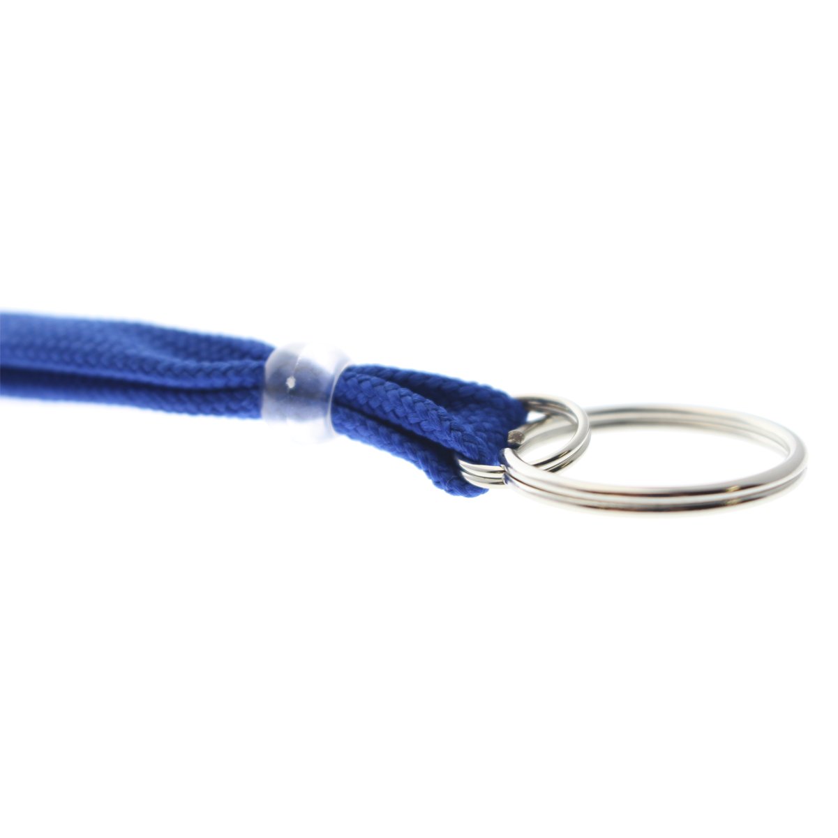 Heavy Duty Breakaway Lanyards 100 Pack - ID Badge & Key Holder with Split Ring for Office & Events (Royal Blue)