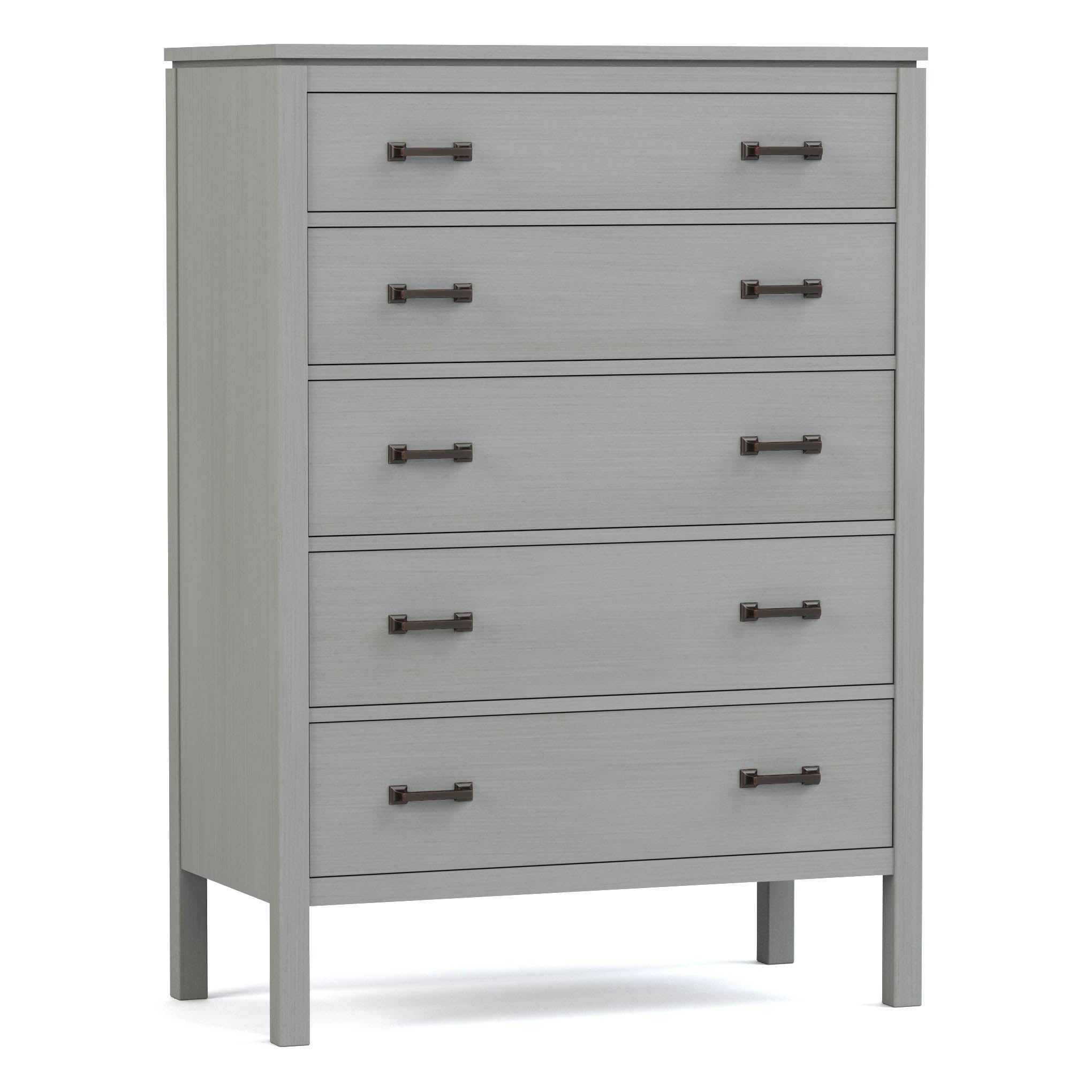 Dwyer Tall Chest - 5-Drawer Solid Wood Dresser for Bedroom Storage | Modern & Spacious Organizer for Clothes, Linens & Accessories | Perfect for Master Bedroom, Guest Room & Dorm Organization