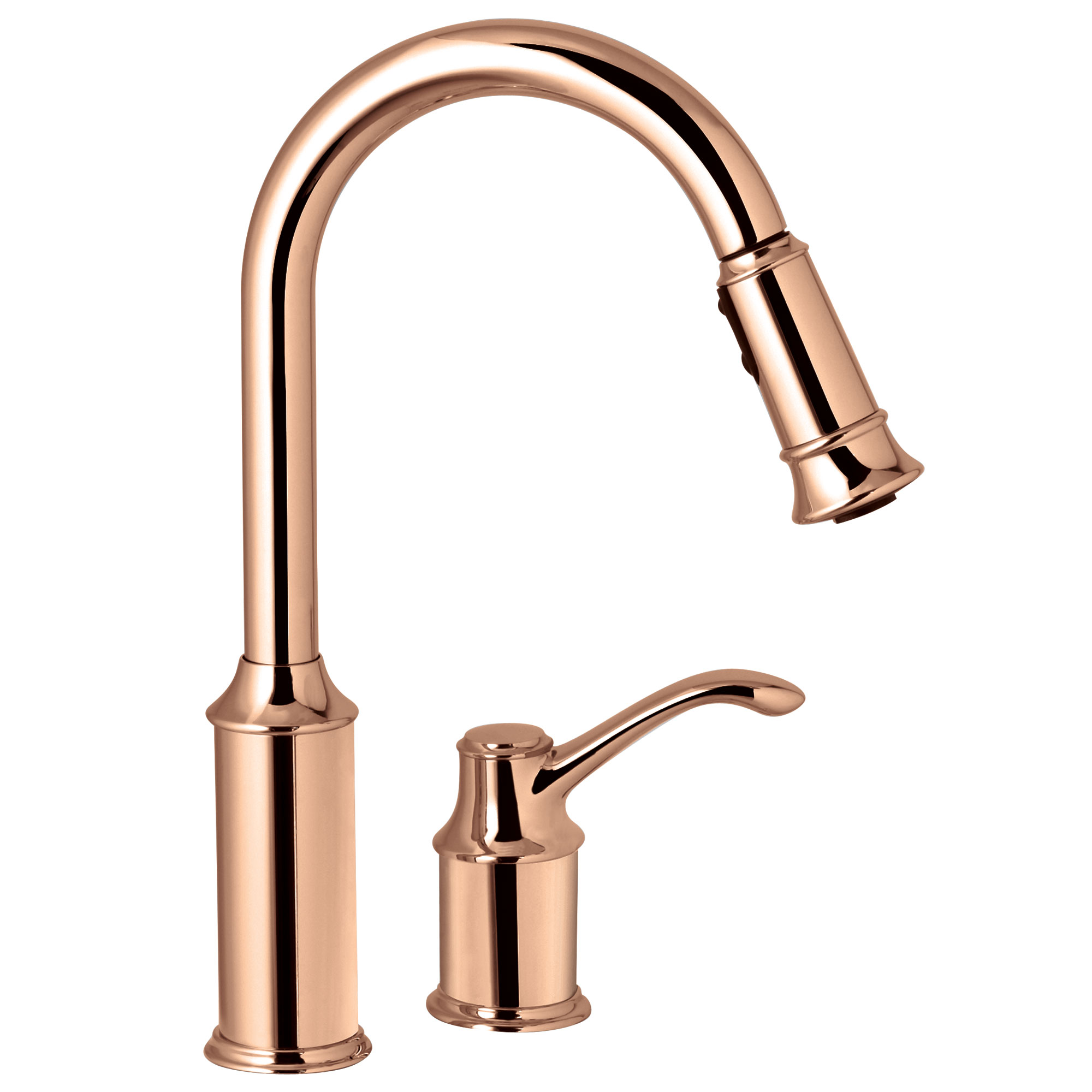 Aberdeen Chrome One Handle High Arc Pull Down Kitchen Faucet - Modern Brushed Nickel Finish for Easy Dishwashing & Food Prep - Perfect for Farmhouse & Contemporary Kitchens