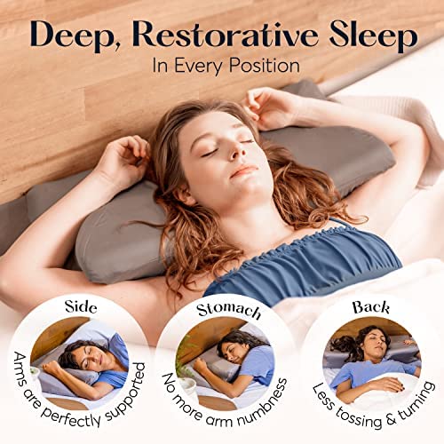 **SUTERA - Orthopedic Memory Foam Pillow for Neck & Back Pain Relief, Cervical Support Contour Pillow for Side, Back & Stomach Sleepers - Ergonomic Design with Washable Cover - Ideal for Home, Travel & Office Use**