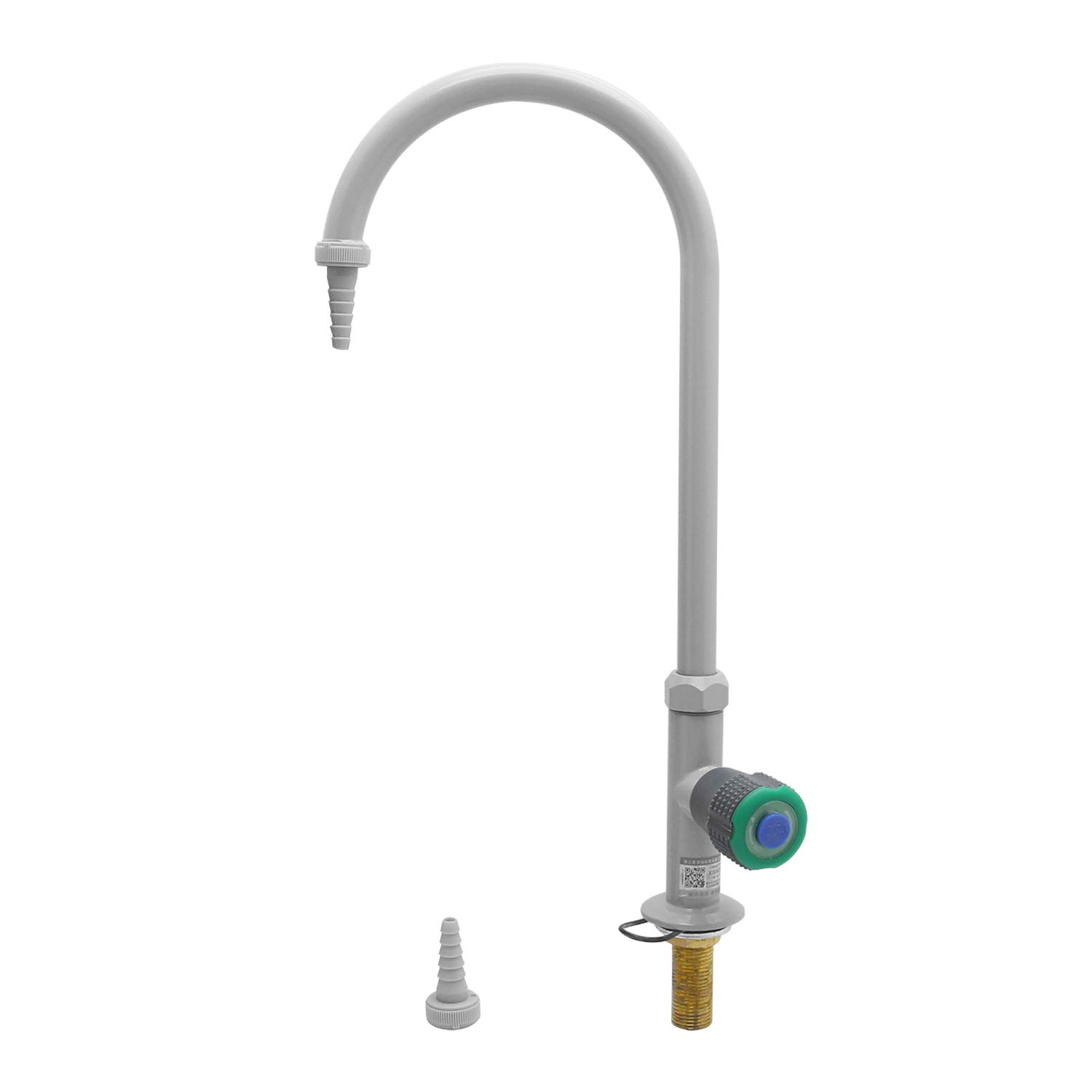 CGOLDENWALL Lab Faucet - Copper Single Nozzle Laboratory Sink Faucet for Science Labs, Hospitals & Schools (1112 Grey) - Durable & Corrosion-Resistant for Daily Lab Use