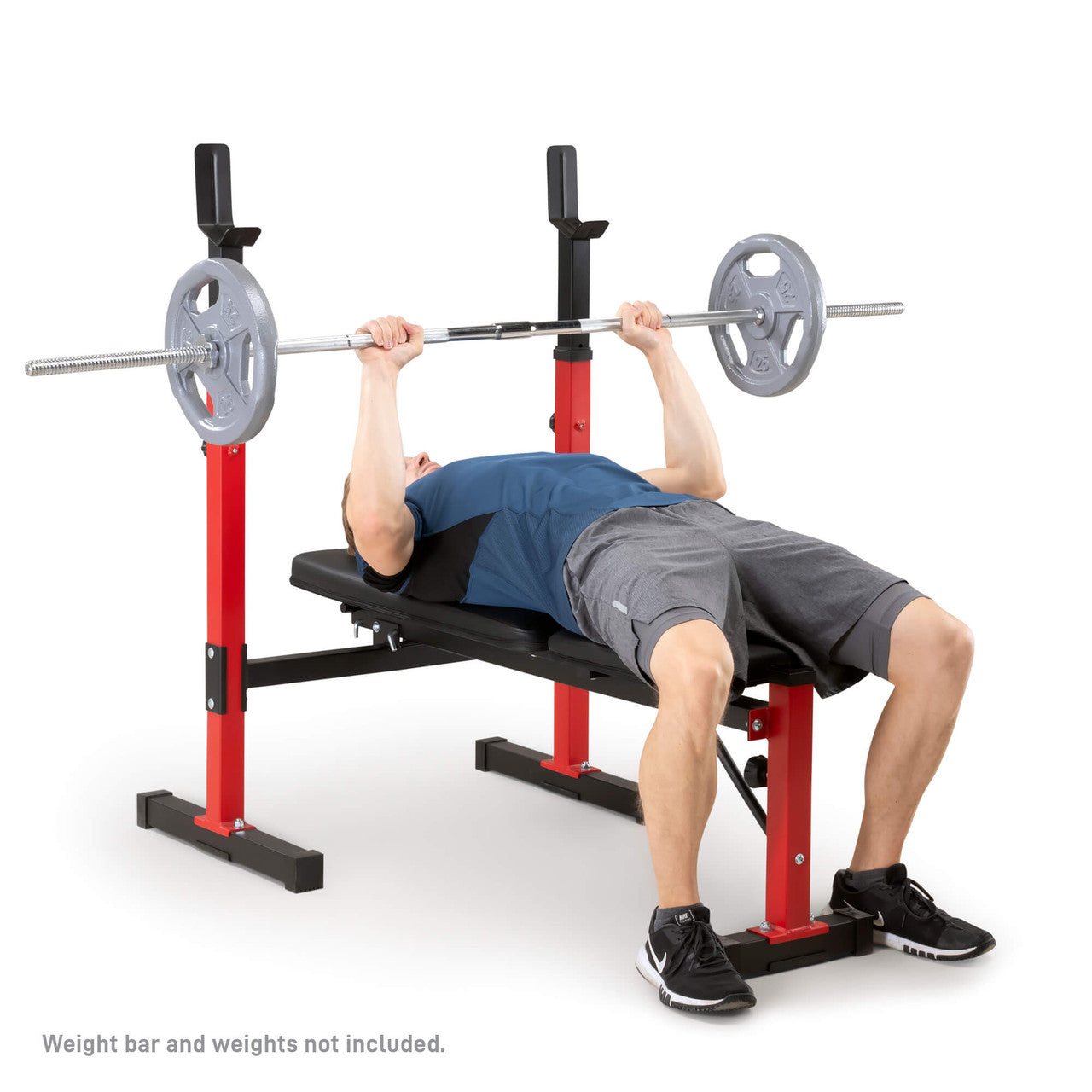 Marcy MWB 5511 Standard Weight Bench for Home Gym - Adjustable Workout Bench for Strength Training & Bodybuilding | Perfect for Home Fitness, Garage Gym & Personal Training