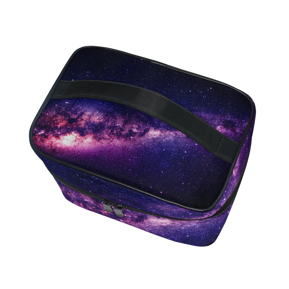 Stylish Lorikeet Galaxy with Stars Cosmetic Bag - Waterproof Travel Makeup Train Case & Storage Organizer for Women | Perfect for Travel, Gym, and Daily Essentials