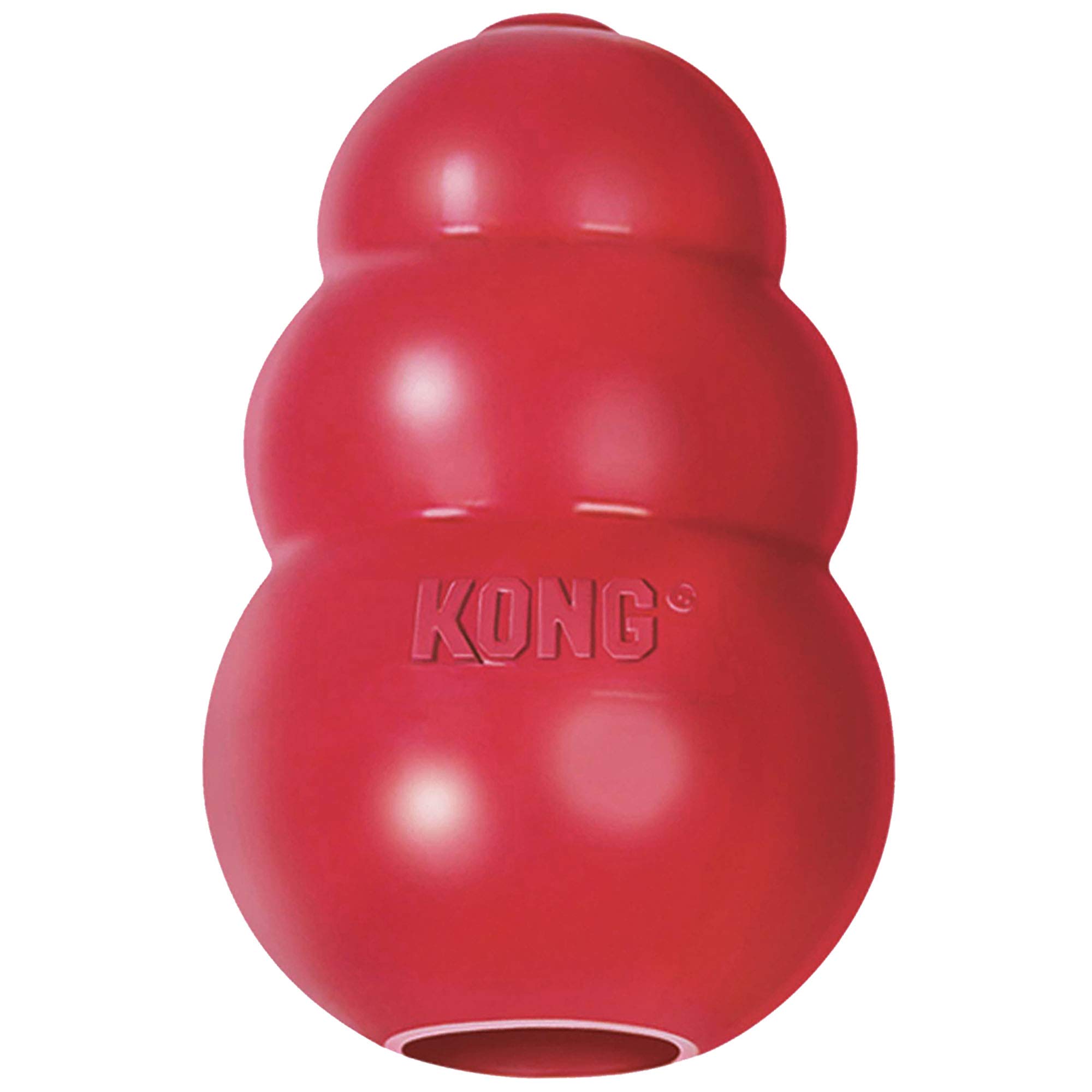 KONG Classic Stuffable Dog Toy - Durable Natural Rubber Chew & Fetch Toy for Small Dogs - Treat Dispenser with Erratic Bounce for Extended Playtime - Perfect for Indoor & Outdoor Training, Boredom Relief, and Puppy Teething