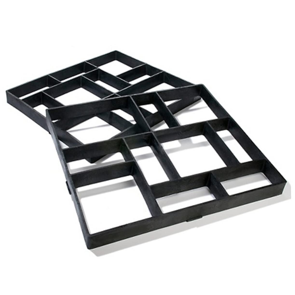 Reusable Concrete Brick Molds for DIY Stepping Stones, Patio Pavers & Garden Pathways - Irregular Lawn & Walk Maker Forms for Outdoor Landscaping