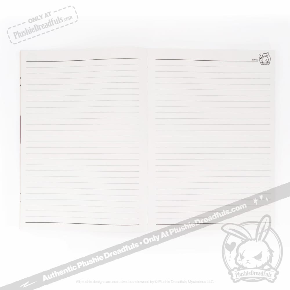 Plushie Dreadfuls Journal Notebook - Cute Kawaii Stuffed Animal Themed Notebook for Writing, Sketching & Note Taking - Perfect Gift for Plush Lovers, Students & Artists